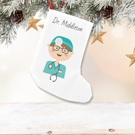Calcetín Navideño Pequeño Médica - Médico - Asistente médico