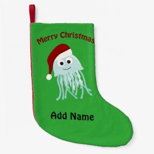 Calcetín Navideño Pequeño Medusas adaptables de las Felices Navidad