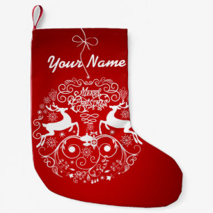 Calcetín Navideño Pequeño Merced Christmas Deer Friends Stockings
