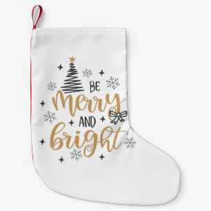 Calcetín Navideño Pequeño Merry And Bright 
