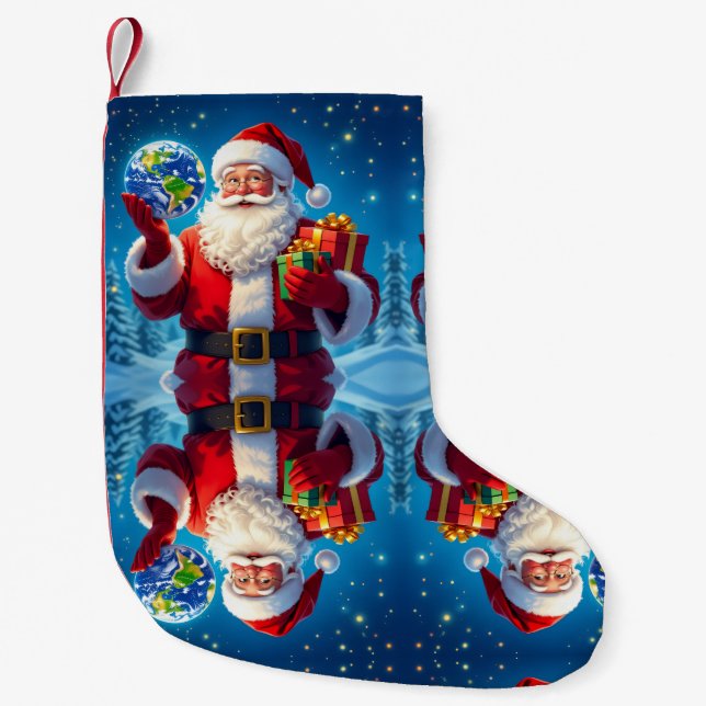 Calcetín Navideño Pequeño „Merry Christmas“1 (Anverso)