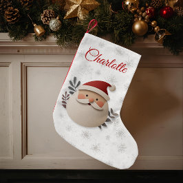 Calcetín Navideño Pequeño Merry Christmas Santa – Personalized Holiday