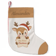 Mi Primer Navidad Bebé Reno Personalizado