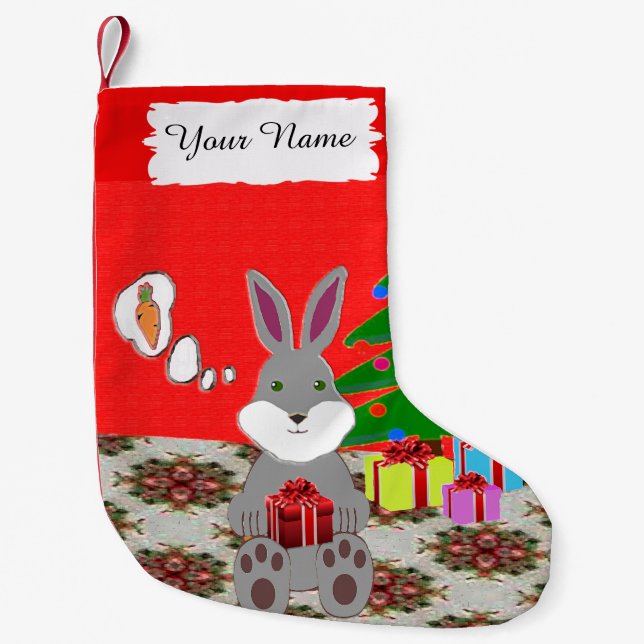 Calcetín Navideño Pequeño Mi regalo de Navidad (Anverso)