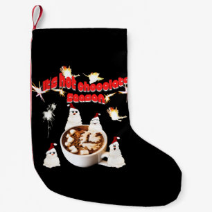 Calcetín Navideño Pequeño Mikitiez blackfriday chocolate caliente rojo