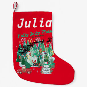 Calcetín Navideño Pequeño Mikitiez luces de Navidad blancas clásicas alegre 