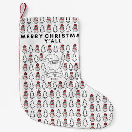 Calcetín Navideño Pequeño Miktiez merrychristmas mínimo santa happynewyear