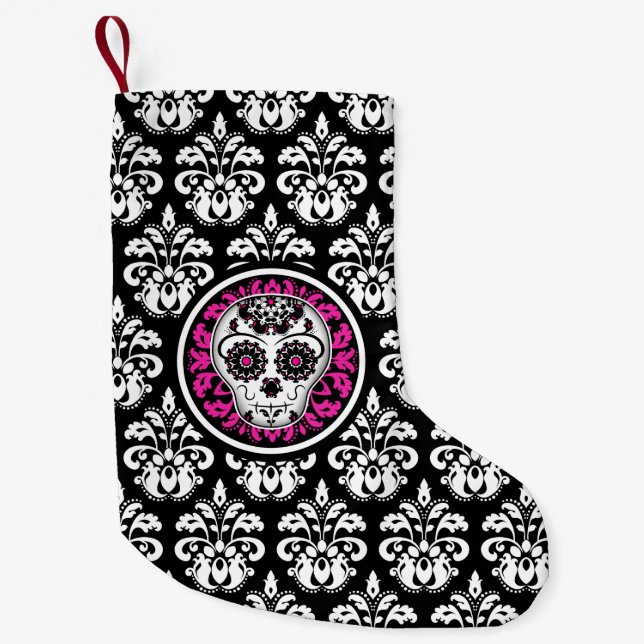 Calcetín Navideño Pequeño Moda giratoria (Anverso)