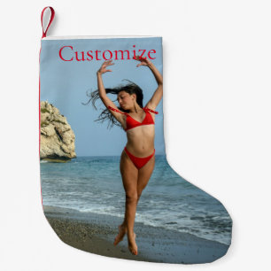 Calcetín Navideño Pequeño Modelo bikini bailando Thunder_Cove