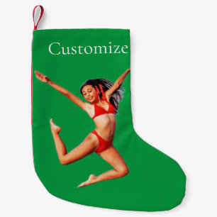 Calcetín Navideño Pequeño Modelo de baile bikini Thunder_Cove