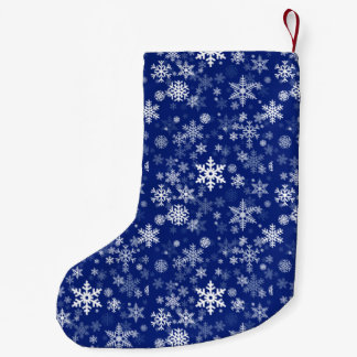 Calcetín Navideño Pequeño Modelo feliz de los copos de nieve del día de