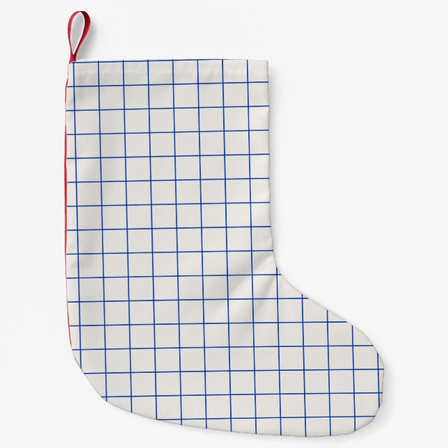 Calcetín Navideño Pequeño Modern geometric abstract pattern design with simp (Anverso)