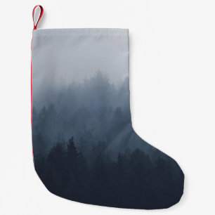 CALCETÍN NAVIDEÑO PEQUEÑO MONTAÑA CON BOSQUE EN LA BODEGA
