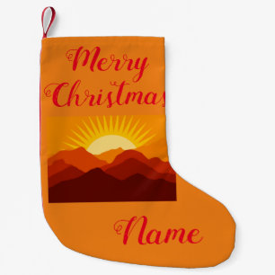 Calcetín Navideño Pequeño Montañas del desierto Thunder_Cove