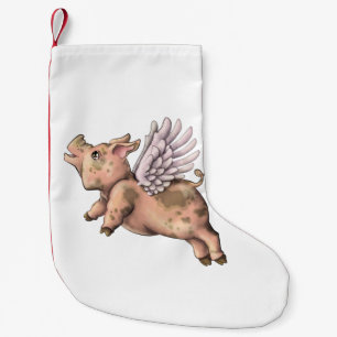 Calcetín Navideño Pequeño Mosca de cerdos