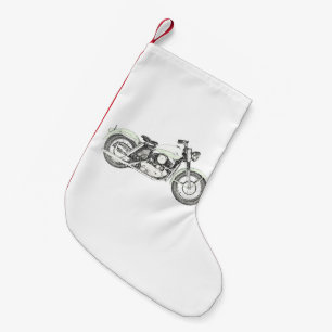 Calcetín Navideño Pequeño Motocicleta deportiva de 1957