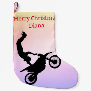 Calcetín Navideño Pequeño Motocross