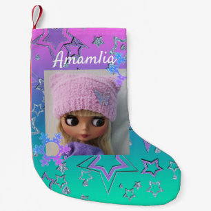 Calcetín Navideño Pequeño Muñecas favoritas, muñecas, Barbie, Blythe, muñeca