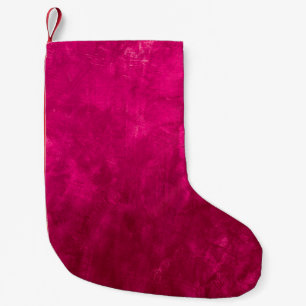 Calcetín Navideño Pequeño Muro Oscuro Rosa: Textura Resumen.