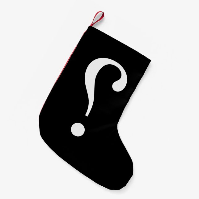 Calcetín Navideño Pequeño NARK mARK {ironicon} (Frente (Colgado))