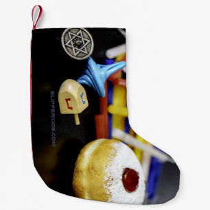 Calcetín Navideño Pequeño Naturaleza muerta simbólica de Hanukkah de Slipper