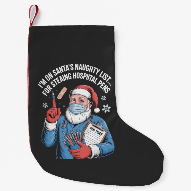 Calcetín Navideño Pequeño Navidad 2026,  (Anverso)
