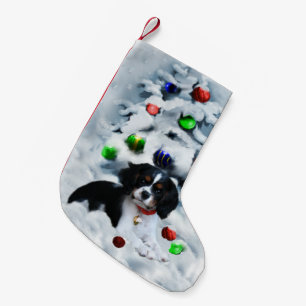 Calcetín Navideño Pequeño Navidad arrogante del perrito del perro de aguas