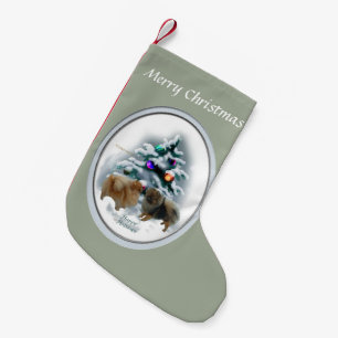 Calcetín Navideño Pequeño Navidad de Pomeranian