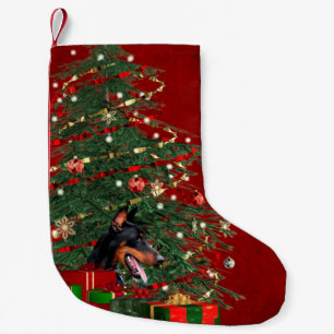 Calcetín Navideño Pequeño Navidad del Doberman