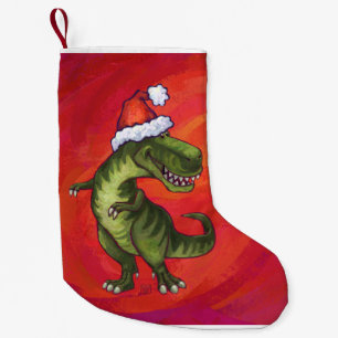 Calcetín Navideño Pequeño Navidad del Tyrannosaurus