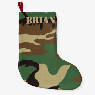 Calcetín Navideño Pequeño Navidad personalizado el | de Camo del arbolado