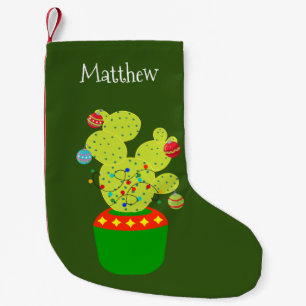 Calcetín Navideño Pequeño Navidad Suroeste Vaquero Cactus