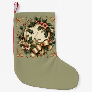 Calcetín Navideño Pequeño Navidad victoriana/clásica/vintage