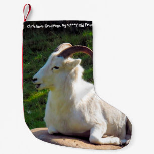 Calcetín Navideño Pequeño Navidades Alzando A Mi Querido Amigo Viejo