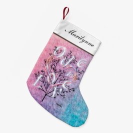 Calcetín Navideño Pequeño Navidades alzándose - Oda al amor por Adiela Akoo