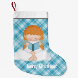 Calcetín Navideño Pequeño Navidades Angel Holiday personalizado stock