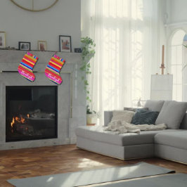 Calcetín Navideño Pequeño Navidades animan a coloridos Navidades Personaliza