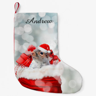 Calcetín Navideño Pequeño Navidades ardilla