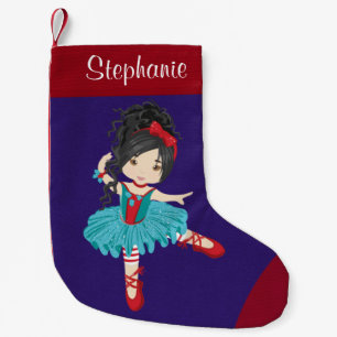 Calcetín Navideño Pequeño Navidades asiáticos bailan balerina Navidades peq