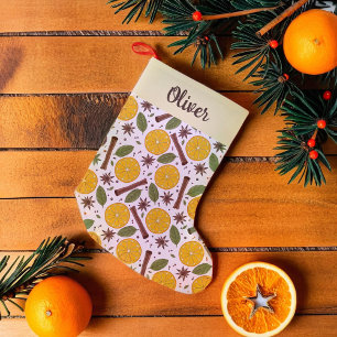 Calcetín Navideño Pequeño Navidades blanco picante de vino