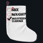 Calcetín Navideño Pequeño Navidades Bonita evidencia insignificante<br><div class="desc">Navidades Bonita evidencia insignificante</div>