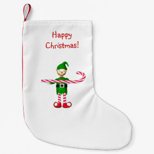 Calcetín Navideño Pequeño Navidades Candy Cane Elf