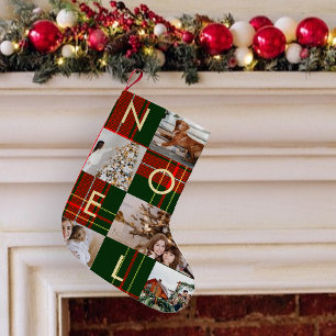 Calcetín Navideño Pequeño Navidades clásicos vacaciones de Collage de fotos 
