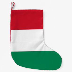 Calcetín Navideño Pequeño Navidades con bandera de Hungría