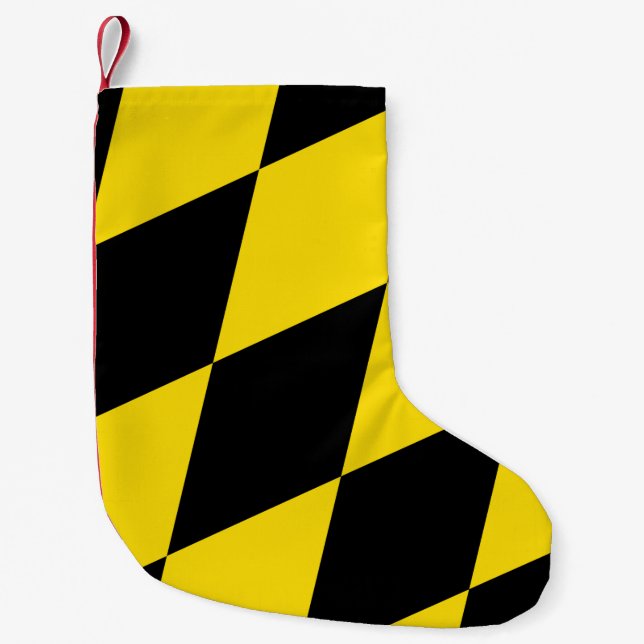 Calcetín Navideño Pequeño Navidades con bandera de Múnich (Anverso)