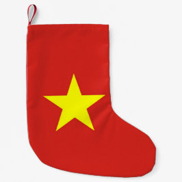 Calcetín Navideño Pequeño Navidades con bandera de Vietnam