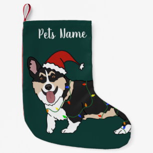 Calcetín Navideño Pequeño Navidades Corgi