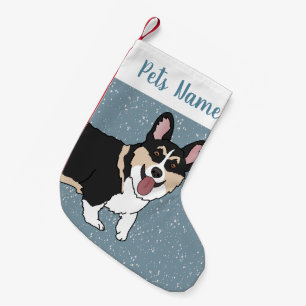 Calcetín Navideño Pequeño Navidades Corgi