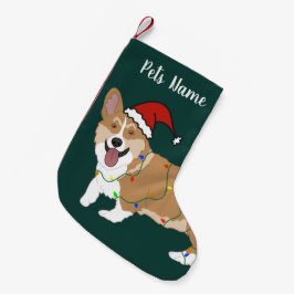 Calcetín Navideño Pequeño Navidades Corgi