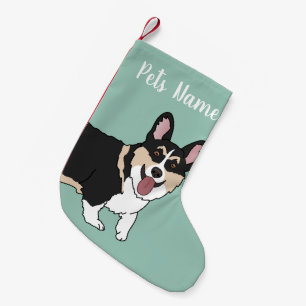 Calcetín Navideño Pequeño Navidades Corgi